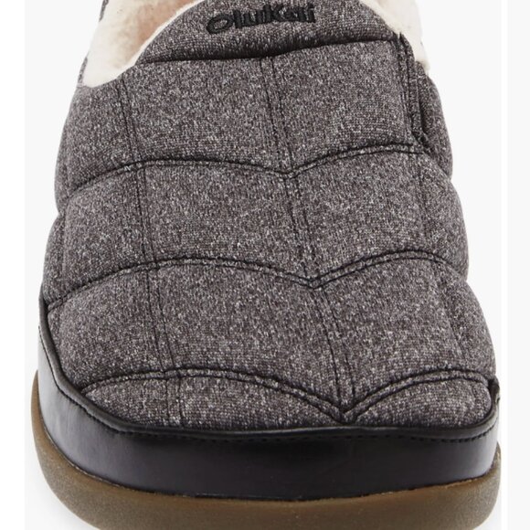 🌺 OluKai Puku‘i Quilted Slipper - Dark Shadow / Lava Rock - Men’s 10 🌺 - Picture 3 of 15